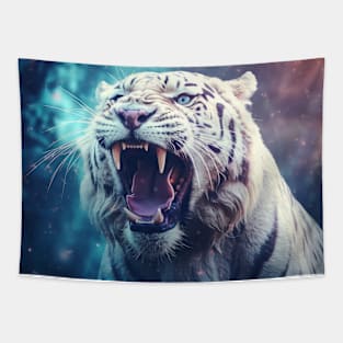 Tiger Wild Animal Majestic Wilderness Surrealist Tapestry