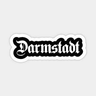 Darmstadt written with gothic font Magnet