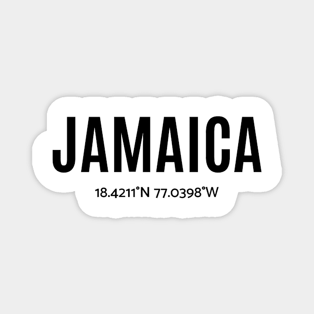 Jamaica Tower Isle Coordinates Magnet by DAPFpod