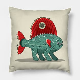 Sailback Piranha Pup Pillow