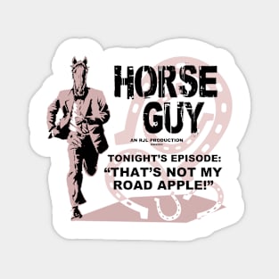 Horse Guy Road Apple Magnet