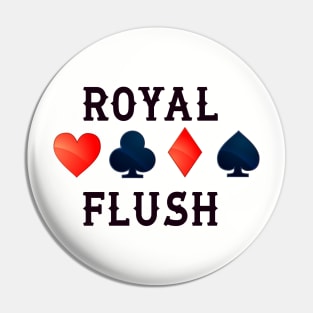 Poker Royal Flush Pin