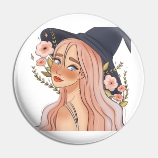 Flower Witch Pin