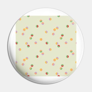 Scattered Dots Minimalist Geometric Pattern - Bright Colorful Combo Pin