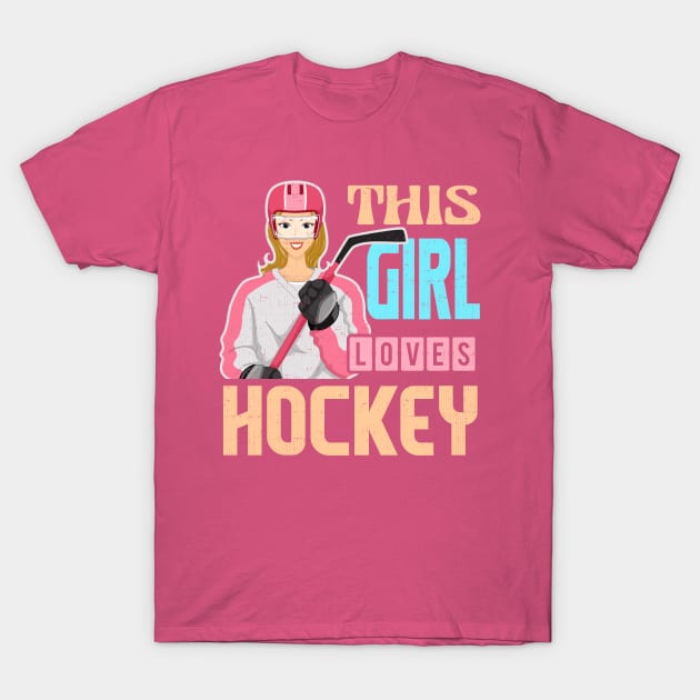 Ice Hockey Player Gift Ideas American Flag Hockey Fan T-Shirt