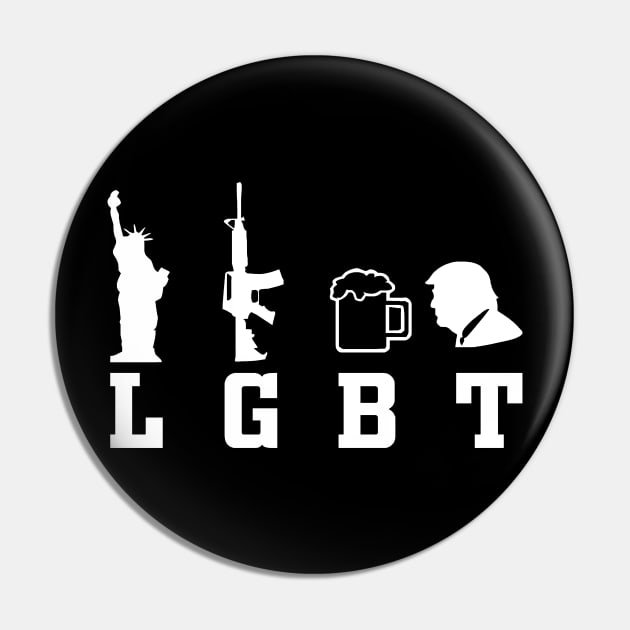 LGBT Trump Pin by GreenGuyTeesStore