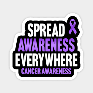 World Cancer Day lavender Ribbon Cancer Awareness Magnet