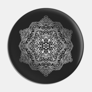 Flower Mandala Ornament Pin