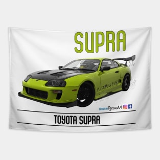 Supra Time Attack Lime Carbon Tapestry