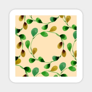Boho leaf pattern Magnet