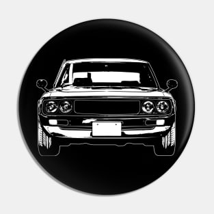 White 1975 Skyline Kenmeri Sketch Art Pin