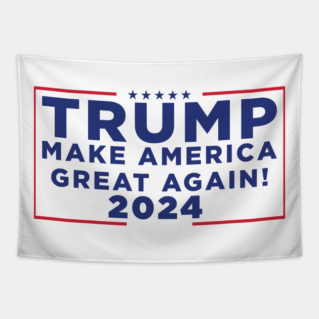 Trump 2024 Tapestry by MZeeDesigns