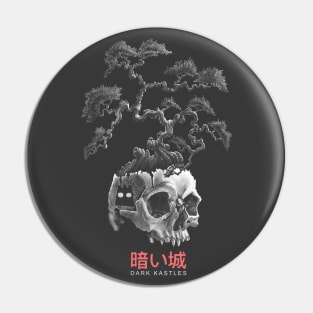 Skull Bonsai Tree Pin