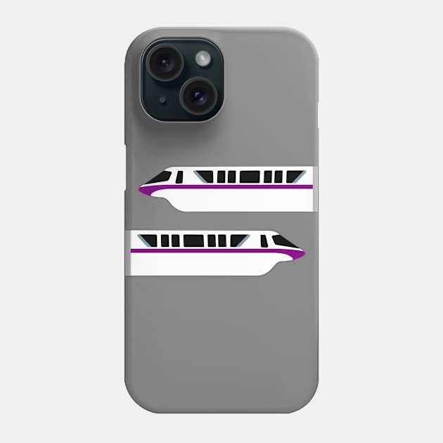 Minimal Monorail Purple Phone Case by FandomTrading