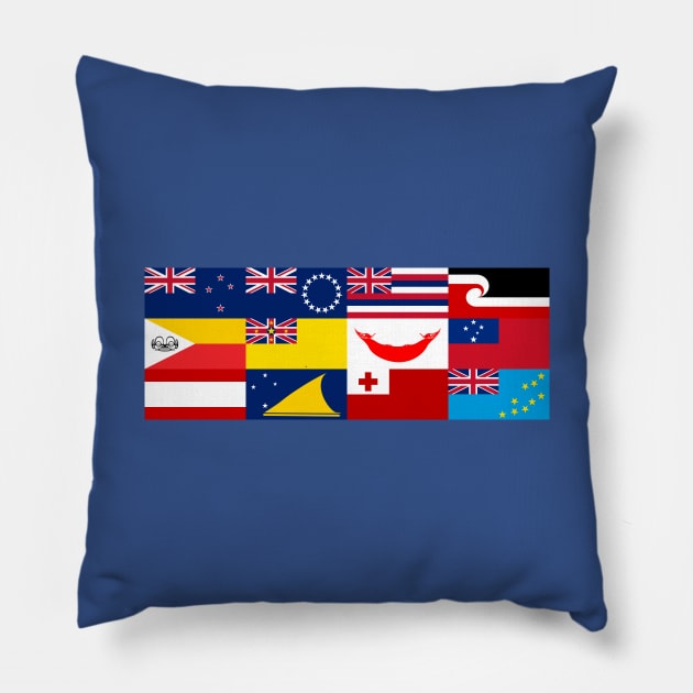 Flags of Polynesia Pillow by OrangeCup