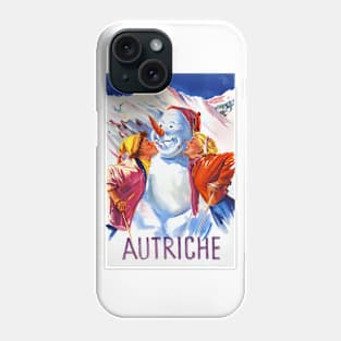 Vintage Travel Poster Autriche Austria Phone Case