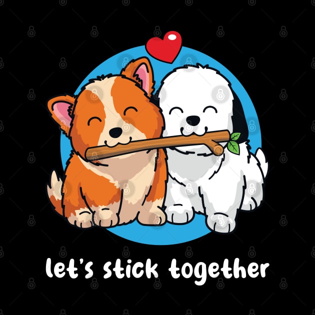 Let's stick together (on dark colors) by Messy Nessie
