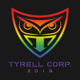 Blade Runner Tyrell Logo (rainbow effect) T-Shirt