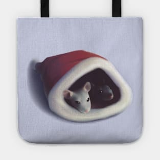 Cute christmas rats Tote