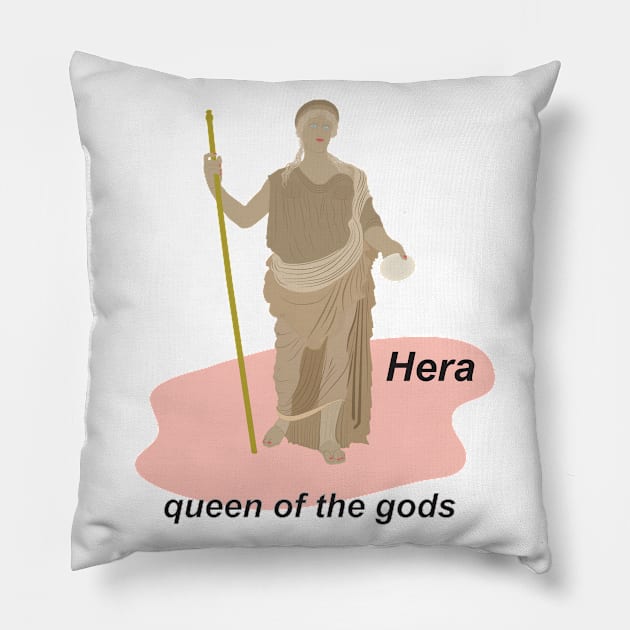 Hera, queen of the gods Pillow by GiCapgraphics