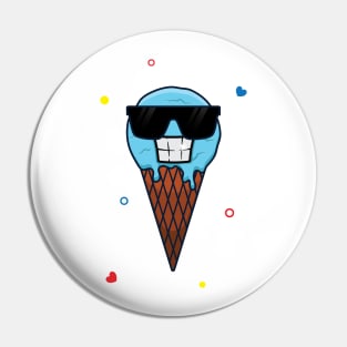 Cool ice cream emote Pin