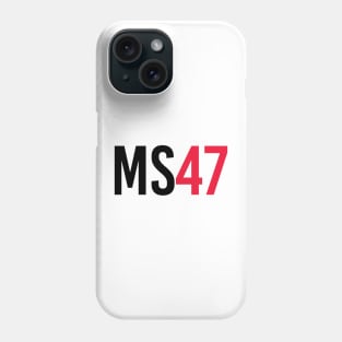 Mick Schumacher 47 - Driver Initials and Number Phone Case