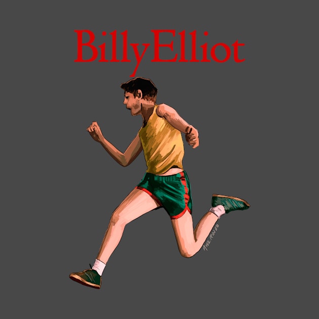 Billy Elliot jumping illustration by @axelrosito for @burrotees by burrotees