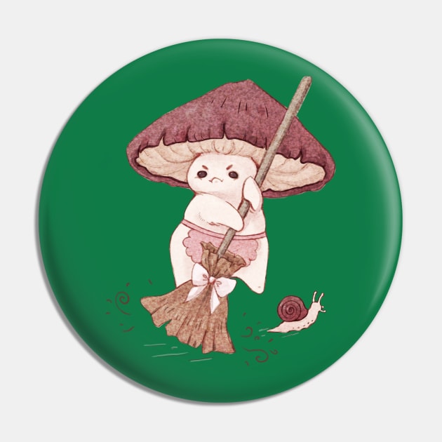 Angry Mushroom Pin by fairydropart