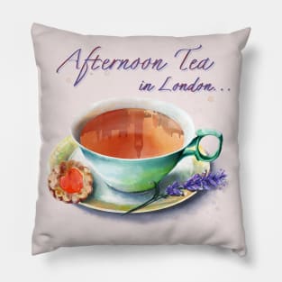 Afternoon tea in London Pillow