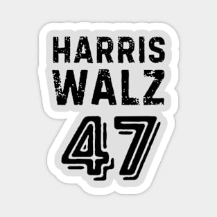 Harris Walz 47 Magnet