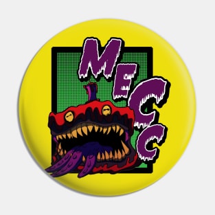 Man Eating Cake Comics Logo Shirt Pin