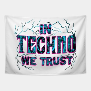 In Techno We Trust Tapestry