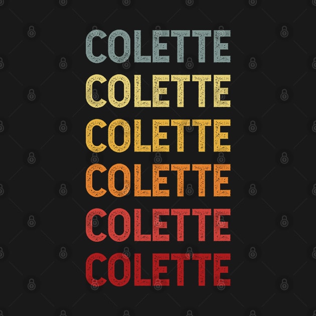 Colette Name Vintage Retro by CoolDesignsDz