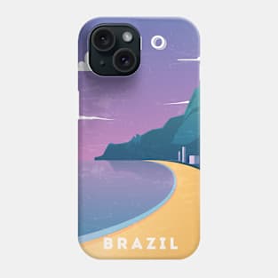 Rio/Rio de Janeiro, Brazil - Retro travel minimalist poster Phone Case