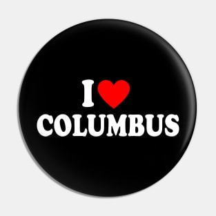 I Heart Columbus Pin