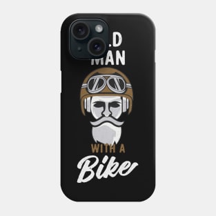 Old Man Motorcycle Club Vintage Grunge Biker Phone Case