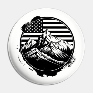 USA Mountain logo Pin