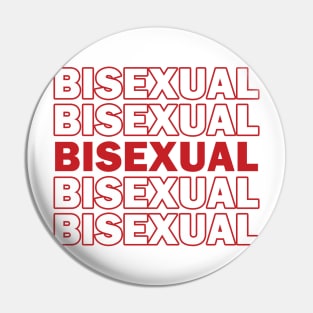 Bisexual Thank You Bag Design Pin