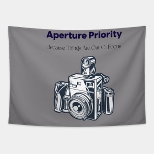 Aperture Priority Because things are out of focus Tapestry