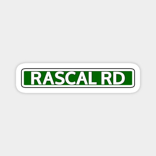Rascal Rd Street Sign Magnet by Mookle