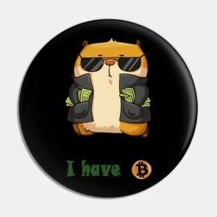 Hamster and Bitcoin Pin