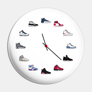 Jordan Sneaker Clock Pin