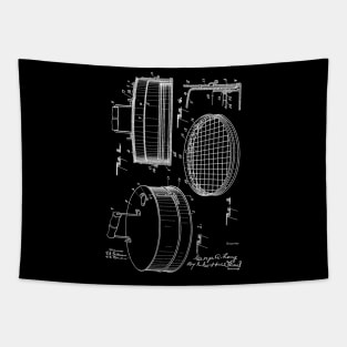 Cooker Vintage Patent Hand Drawing Tapestry