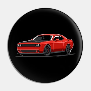 Challenger Hellcat (red) Pin