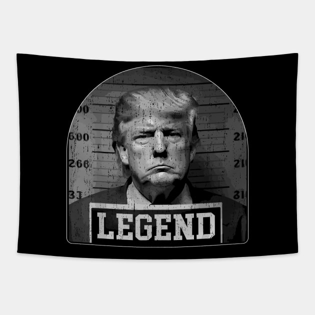 Trump 2024 Mugshot President Legend Trump mugshot 2024 Tapestry by StarMa