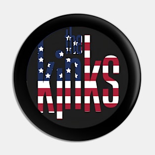 The Kinks Circle Flag Pin