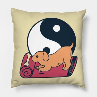 Yoga Dog Color Pillow