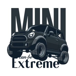 Car mini retro offroad extreme black T-Shirt