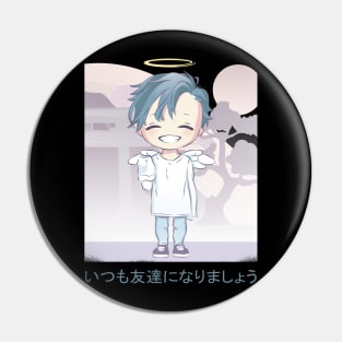 Kawaii Angel Anime Character Pin