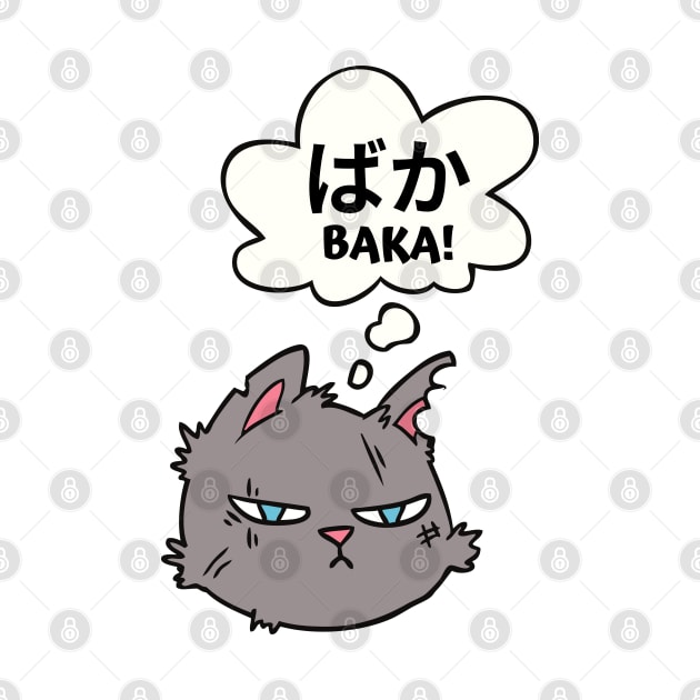 Angry cat swears in Japanese by Shirt Vibin